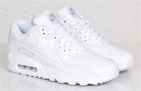 nike air max 90 leather heren wit|air max 90 essential white.